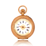 12K Edwardian Floral Enamel Pocket Watch c.1908