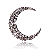 18K & Silver Victorian Diamond Crescent c.1874