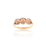 18K & Silver Georgian 3 Stone Diamond Ring