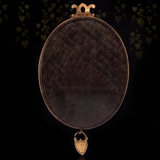 18K French Georgian Marriage Token Gentleman Portrait Miniature Locket with Hairwork & Heart Padlock