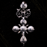 Silver Belgian Georgian Diamond Flemish Cross Pendant