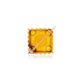 18K French Pearl Butter Biscuit Brooch