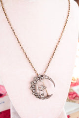 18K & Silver German Victorian Diamond Floral Crescent Brooch