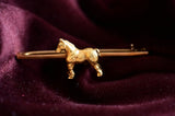 15K Victorian Horse Brooch