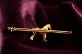 15K Victorian Horse Brooch