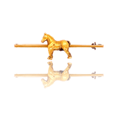 15K Victorian Horse Brooch