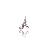 Sold on Layaway | 9K & Silver Victorian Diamond Initial A Pendant