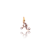 Sold on Layaway | 9K & Silver Victorian Diamond Initial A Pendant