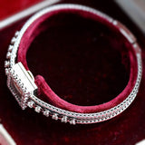 18K Vintage Retro Jaeger-LeCoultre Diamond Wrist Watch