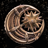 18K Victorian Diamond Crescent Star Brooch