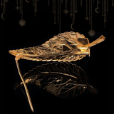 18K French Vintage Enamel Ladybug Leaf Brooch