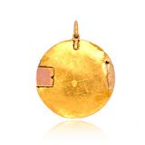 18K Italian Victorian Micromosaic Dove Pendant