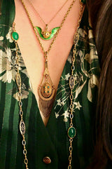 18K French Victorian Turquoise Tassel Locket