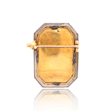 18K French Georgian/Victorian Diamond Gentleman Portrait Miniature Brooch