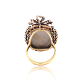 18K & Silver Georgian/Victorian Diamond Lady Portrait Ring