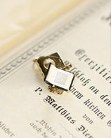 14K Art Deco Lord's Prayer Bible Book Pendant Charm (6 Languages) With Original Box