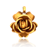 18K French Victorian Rose Bloom Pendant