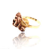14K German Victorian Rose Buds Bloom Ring