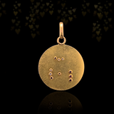 18K German Victorian Diamond & Ruby "13" Pendant