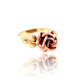 14K Edwardian/Art Deco Austrian Rose Bud Bloom Ring