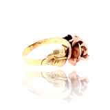 14K Edwardian/Art Deco Austrian Rose Bud Bloom Ring