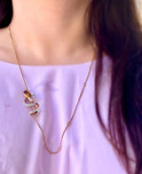 18K French Victorian Diamond & Ruby Snake Slider-Brooch