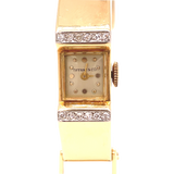 14K Vintage Retro Tiffany & Co. Diamond Wrist Watch