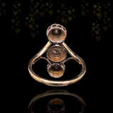 14K Dutch Victorian Trio Diamond Ring