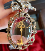 18K French Vintage Miniature Key Pendant Charm
