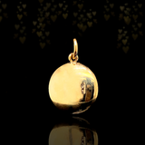 14K Victorian Essex Crystal Red Fox Pendant