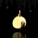 14K Victorian Essex Crystal Red Fox Pendant