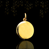 14K Victorian Essex Crystal White-Tailed Deer Pendant