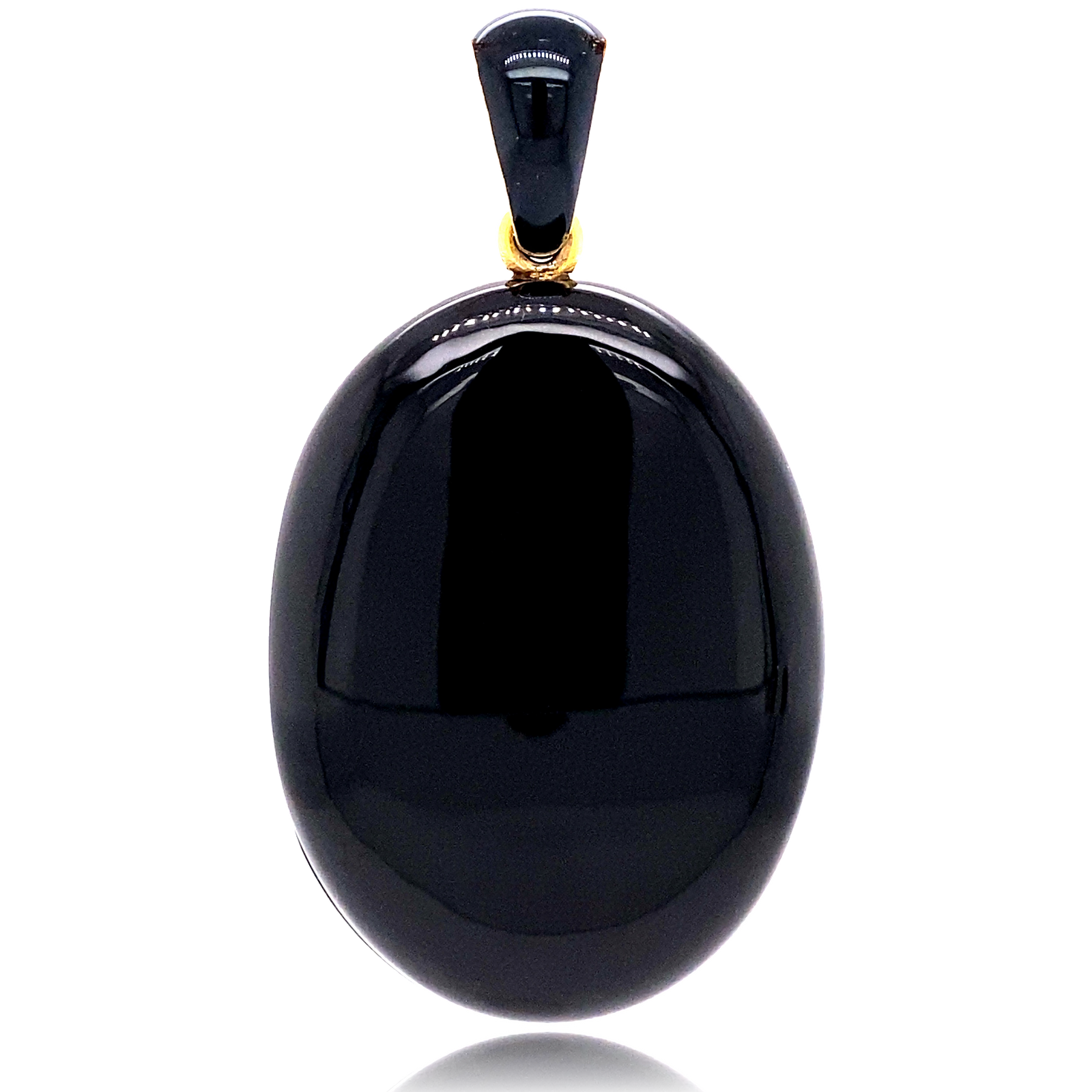 18K & Silver Victorian Diamond Onyx Coronet Crown Monogram HR/RH