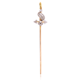 Sold on Layaway | 18K & Platinum Victorian Diamond Sword Pendant