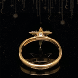 18K & 22K Diamond Star Ring Inscribed " FMH to CP Dec 25. 1919"