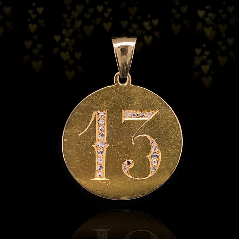 Diamond 13 pendant discount