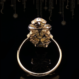 18K & Platinum Edwardian Diamond Bow Garland Ring