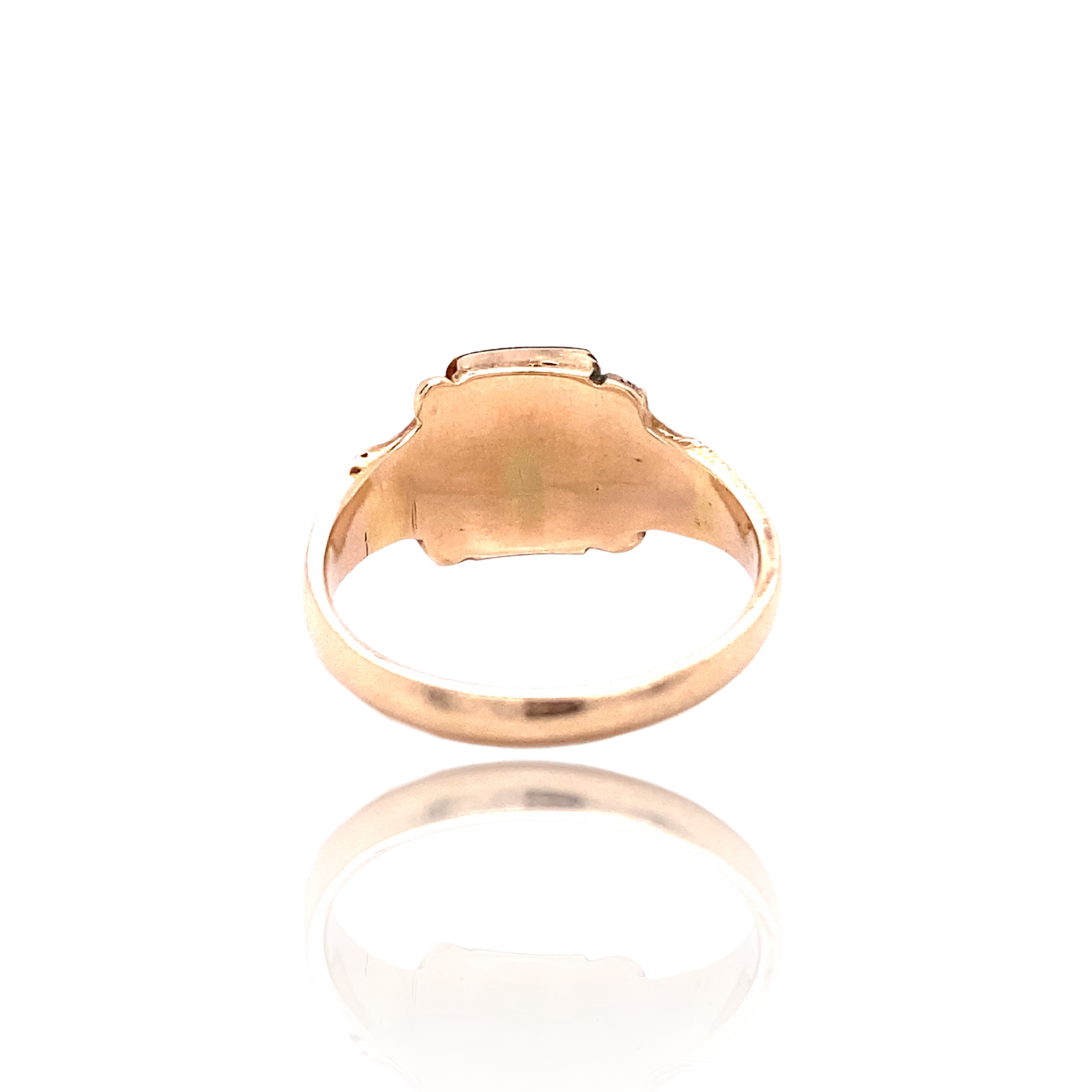 14K Georgian Flower Enamel Poison Ring – Lace Jewels