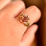 14K Edwardian/Art Deco Austrian Rose Bud Bloom Ring
