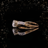 18K French Victorian Diamond Twist Ring