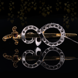 Sold on Layaway | 18K & Platinum French Victorian Diamond & Ruby Snake Sword Pendant